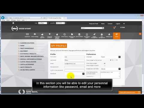 Edit profile - eCommerce tutorial