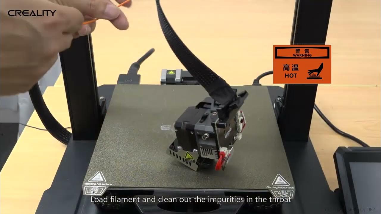 Service tutorial Ender 3 S1 Pro clean the nozzle with needle YouTube