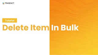 Delete Item In Bulk Sub