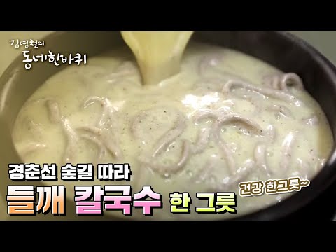서울 공릉동 <strong>경춘선</strong> 숲길 ｜건강한 한 그릇, 들깨칼국수 [김영철의 동네한바퀴]