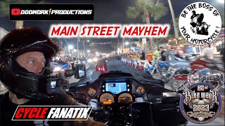 VLOG #3 MAYHEM ON MAIN ST. 2023 Daytona Bike Week #cyclefanatix #harleydavidson #daytonabikeweek