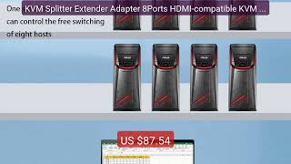 KVM Splitter Extender Adapter 8Ports HDMI-compatible KVM Switcher ... — Best Deal 2026 | Shop Now!