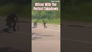 Officer Performs the Perfect Takedown!