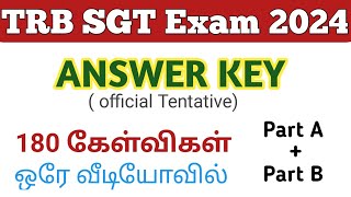 Official Answer Key For Sgt Exam