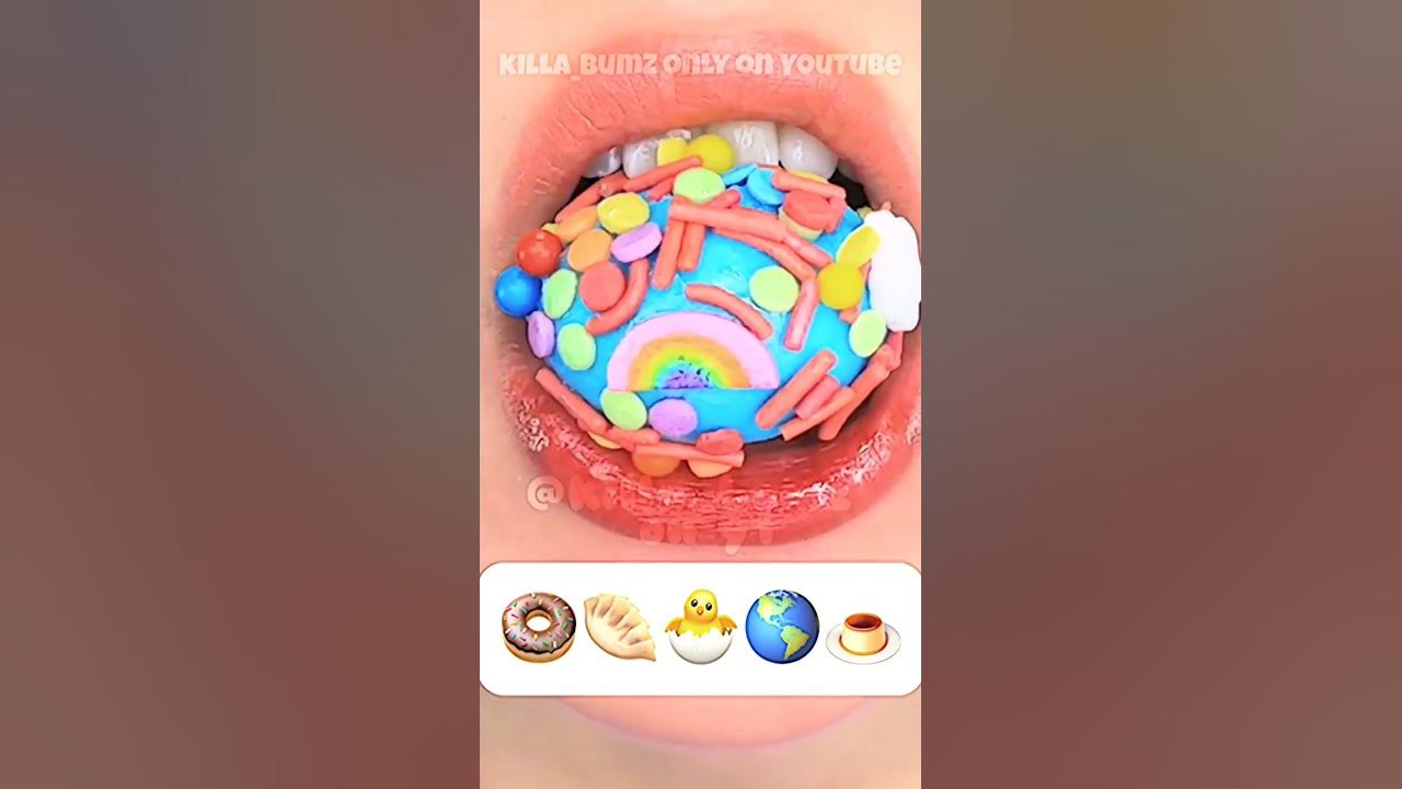 🎧 [ASMR] eating emoji ˖🥯🐣 credits:‎@MoonASMR222 || req by:@fifi_home #eatingsounds