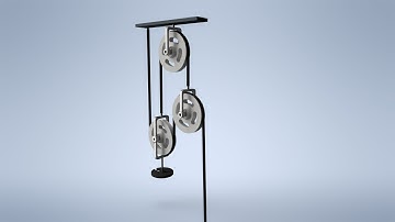 Tutorial : Rope Pulley  Mechanism using Parametric Animation in Autodesk Inventor
