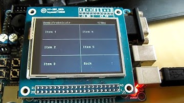STM32 Touch Menu Demo