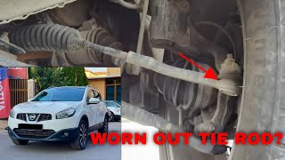HOW TO REPLACE INNER AND OUTER TIE ROD ON A NISSAN QASHQAI+DEMONSTRATION