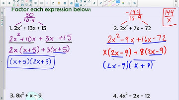 Factoring By Grouping Practice Problems
