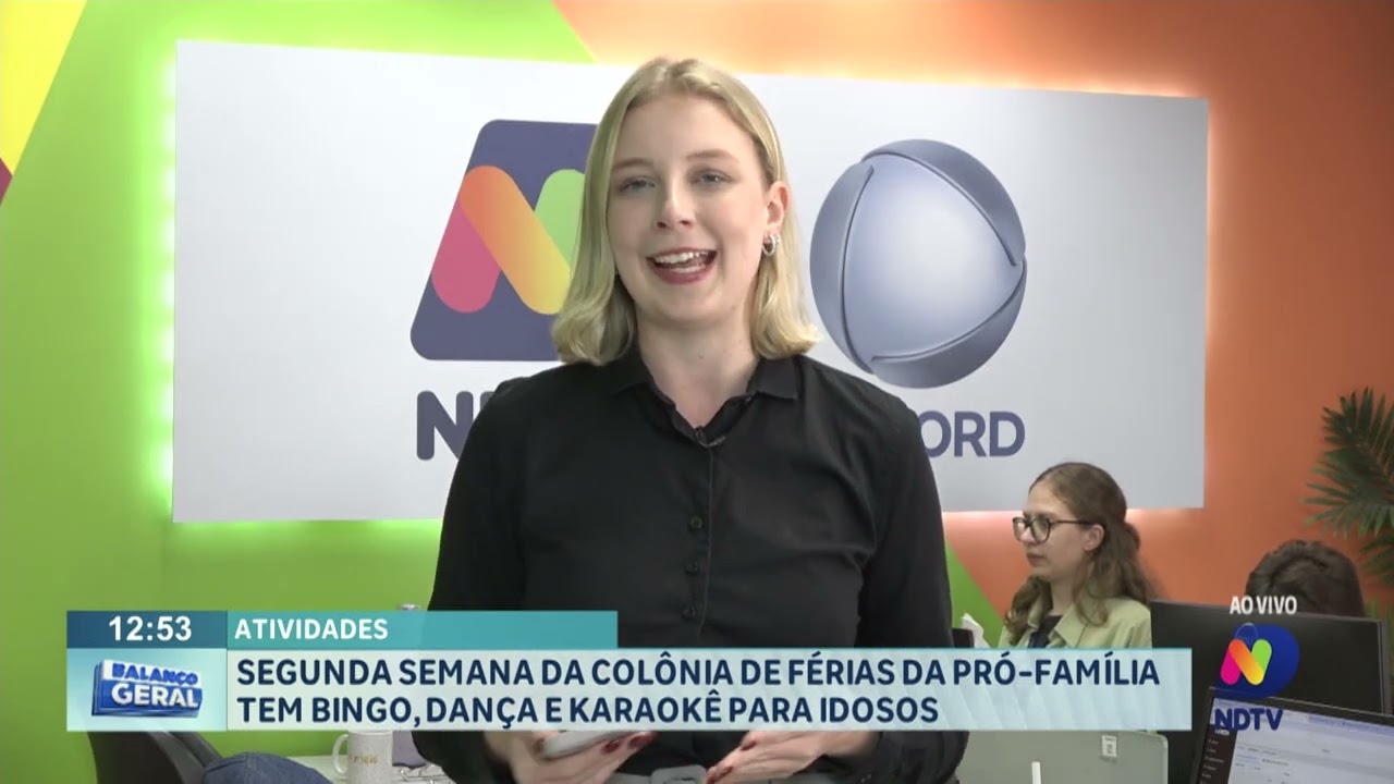 Segunda semana da colônia de férias da Pró-Família tem bingo, dança e karaokê para idosos