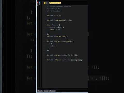 способы создания объектов в js (7 шт.)