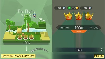 The Plains Dancing Line | 10/10 Gems 💎 3/3 Crowns 👑 (60FPS iPhone) Complete