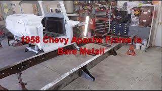 1958 Chevy Apache Frame is Bare Metal! Mini Cooper Misery...