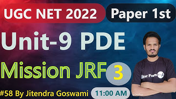 11:00 AM #58  UGC NET 2022 | Unit 9 People Development and Environment UGC NET Paper 1st | NET 2022
