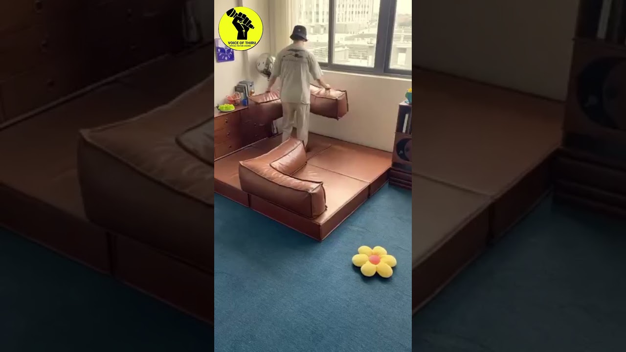 Flexible Lounge Cloud Comfort Convertible Sofa⁠ ( _ 2375  ) 1️⃣Product Link in Bio