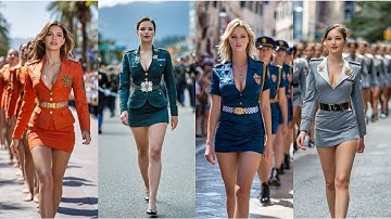 Gods-Tier Visuals 👠 When Beauty Marches in Uniform