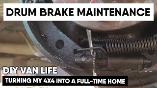 How to Clean and Adjust Rear Drum Brakes | JEEP Cherokee XJ Resimi