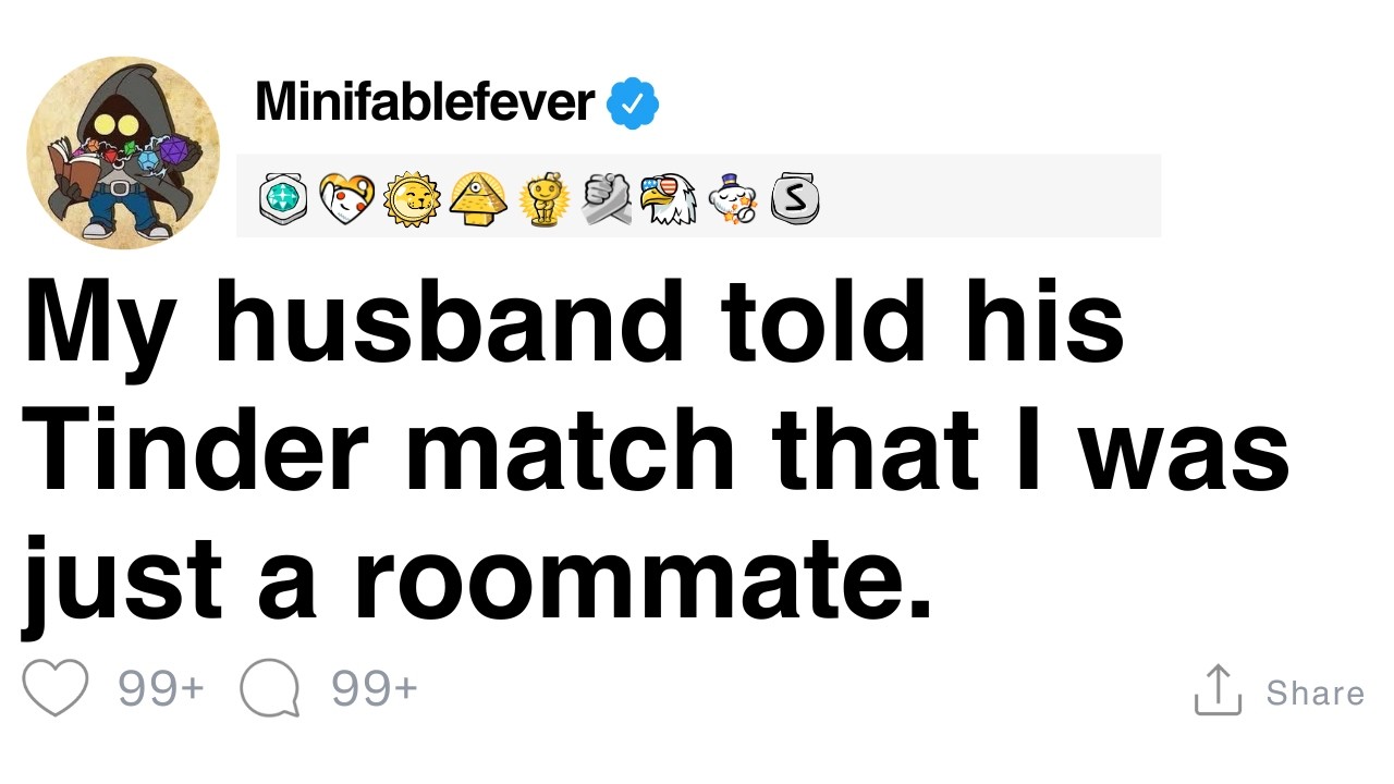 Мой муж сказал своей половинке в Tinder, что я просто соседка по комнате. [ПОЛНАЯ ИСТОРИЯ]