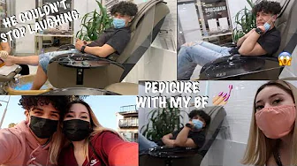 GETTING MATCHING PEDICURES WITH MY BOYFRIEND | FUNNY AF*