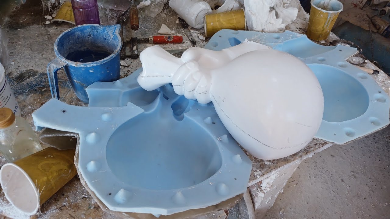قالب سيليكون رابر اليد 2 ..  silicone rubber hand mold