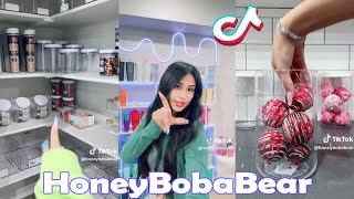 **NEW** Honey Boba Bear TikTok Compilation 2024  Honey Boba Bear Organizing and Restocking.