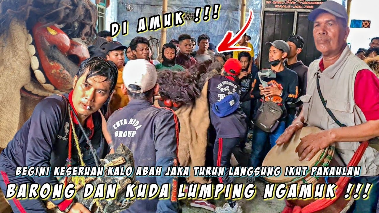 ABAH JAKA PAKAULAN DI LEMBUR GIRI HARJA !!! BARONG DAN KUDA LUMPING AUTO NGAMUK  || Cuta Muda Grup