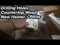 Custom Countertop Wood // New Tankless Ventless Water Heater + Stepup Bits