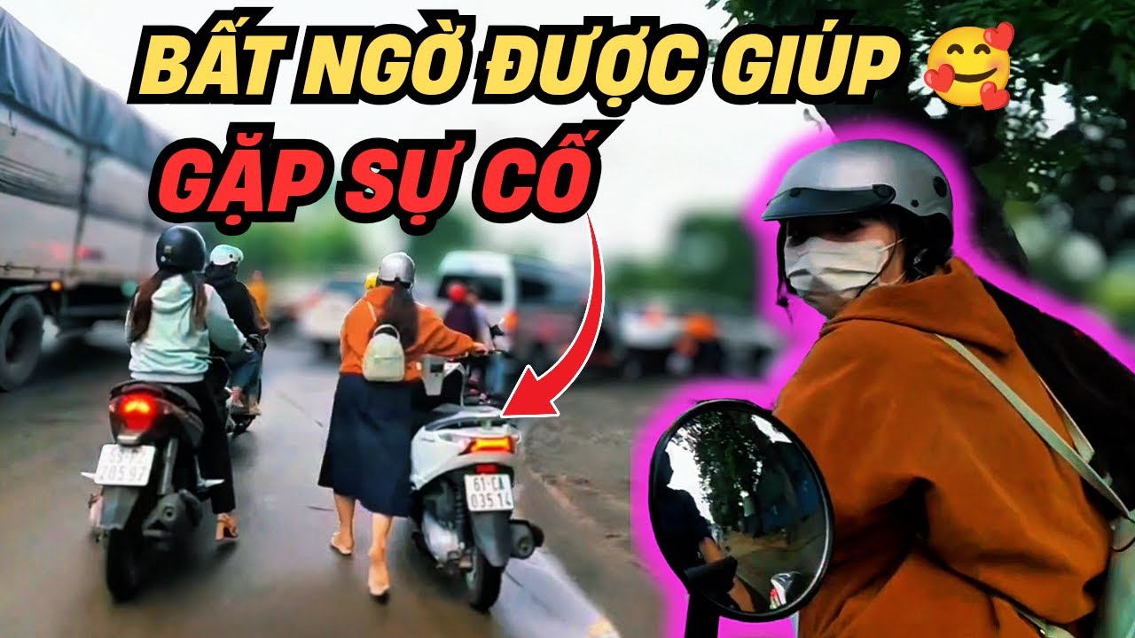 Em gái đang dẫn bộ thì bất ngờ được giúp, em dễ thương trả công nhưng tôi không lấy