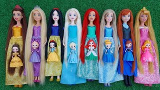 Disney Princess Doll Makeover ~ DIY Miniature Ideas for Barbie - Wig, Dress, Faceup, andMore! DIY