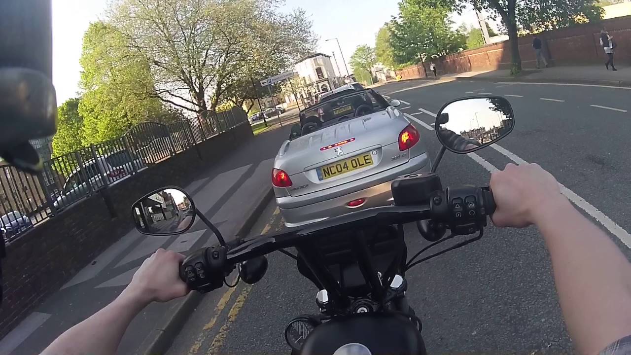 Motorbike Motobike BadDriving Near miss going through junction YouTube