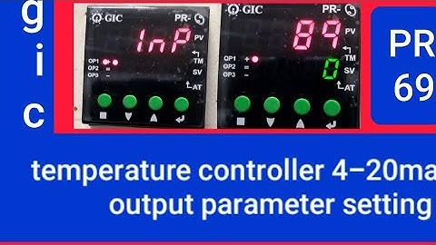 GIC PID 69 4-20ma output parameter setting.