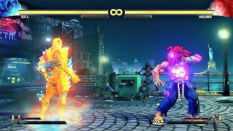 LEVEL 8 Pyron (Gill) VS Akuma Street Fighter V BATTLE MATCH