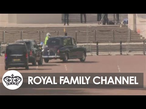 King charles departs clarence house for buckingham palace