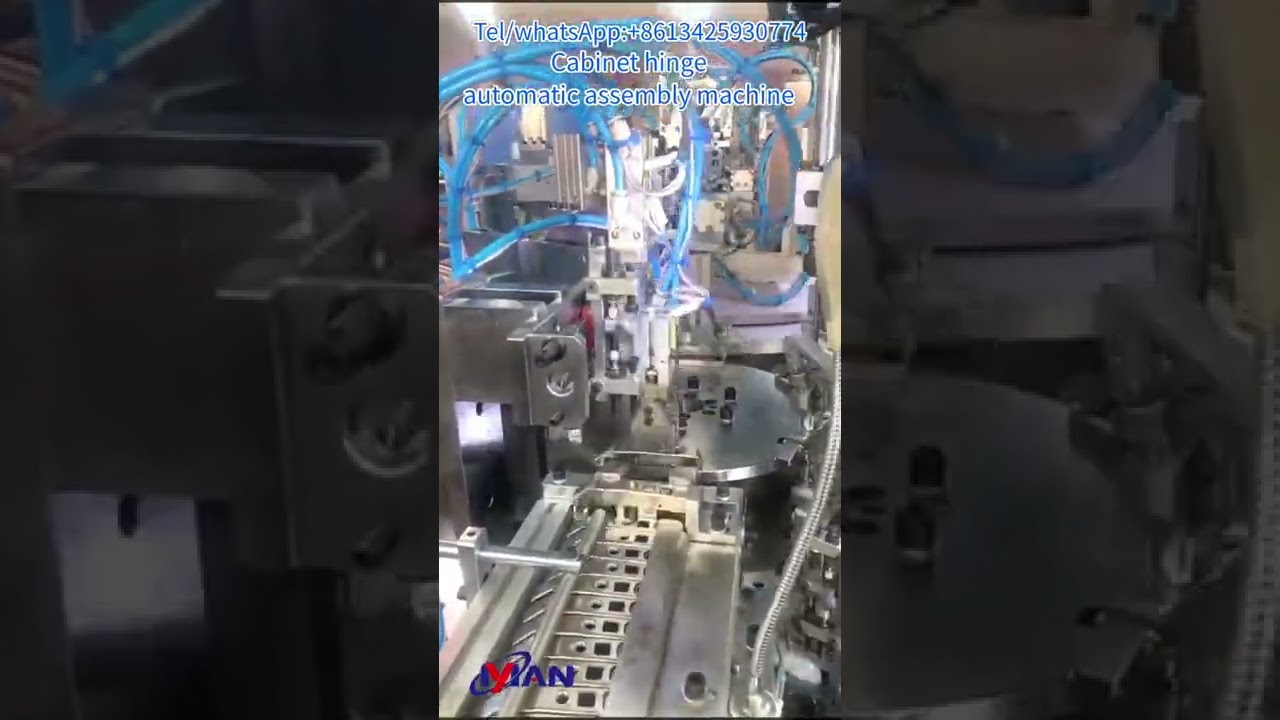 Soft close hydraulic hinges assembly machine