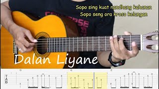 Dalan Liyane - Fingerstyle Guitar Tutorial TAB.