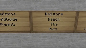 [1.5.2] Minecraft: #1 The Overview - Redstone Basics: The Parts - Entry 2