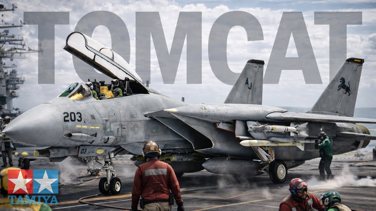 Новая модель F-14D от Tamiya в масштабе 1/72 | Полная сборка | 4K