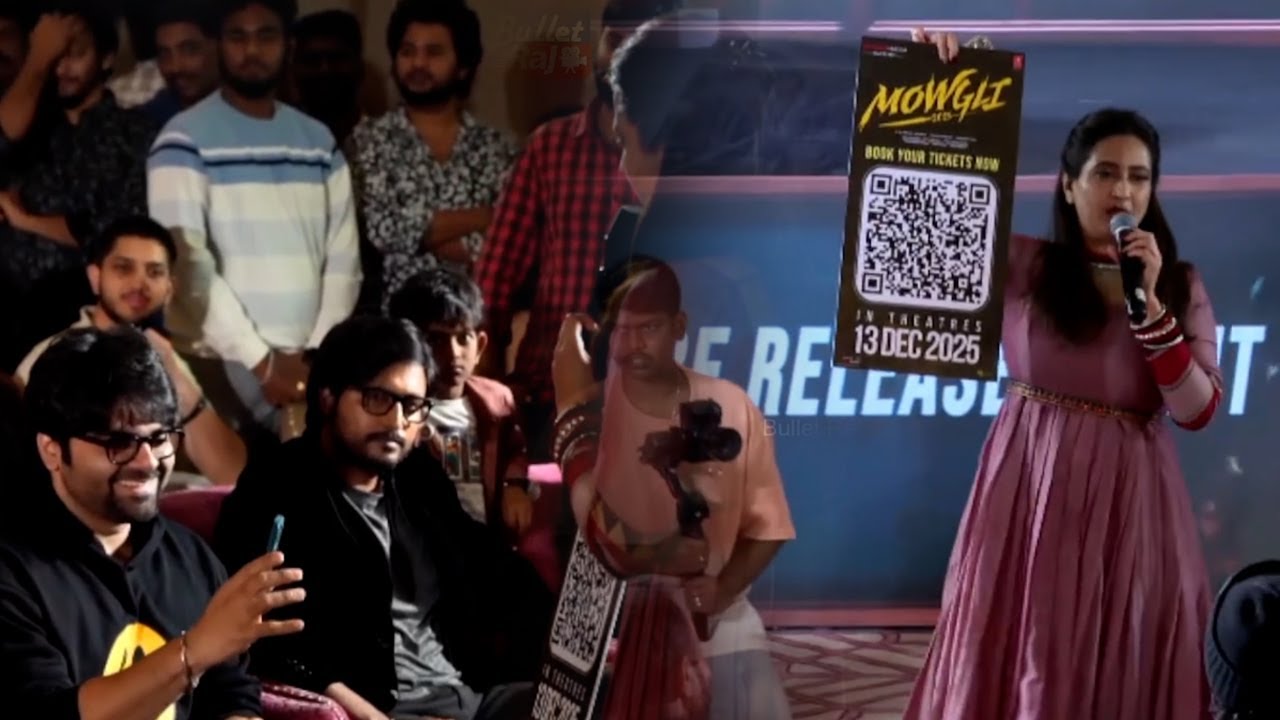 Anchor Fun With Mowgli Team At Mowgli Pre Release Event || Bullet Raj