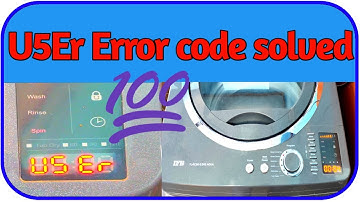 🇮🇳U5Er error code || ifb error code || u 5 e r error kese thik kare || error ko kese solve kare