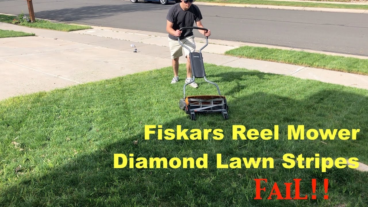 Fiskars Reel Mower - Diamond Lawn Striping + Milorganite Contest