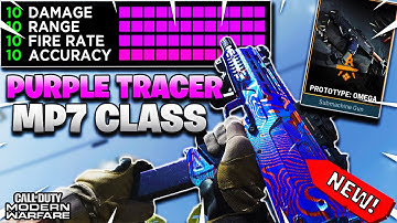THE NEW "PROTOTYPE: OMEGA" MP7 NO RECOIL ...PURPLE BULLETS! (BEST MP7 CLASS SETUP in COD MW)