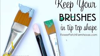 Paint Brush Cleaning - Pamela Groppe Art - Acrylic Painting for Beginners
