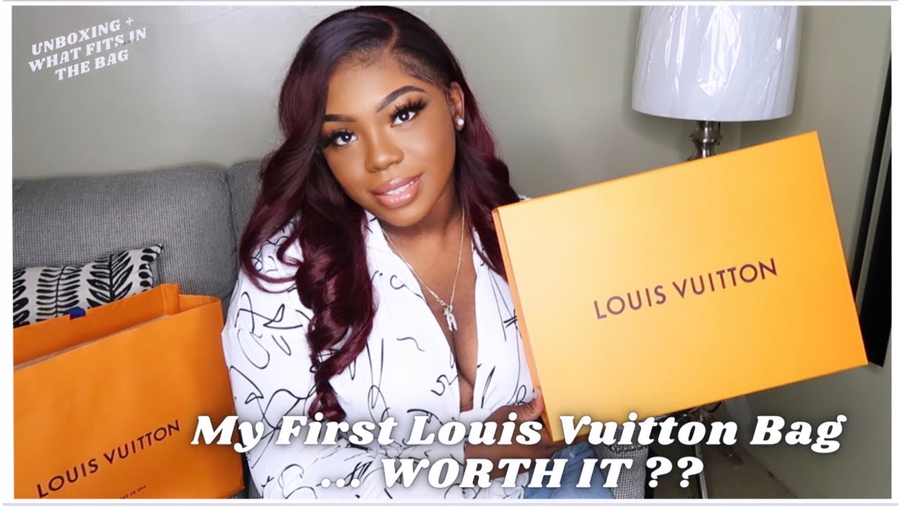 My First Louis Vuitton Bag UnBOXING + What Fits In It , WORTH IT