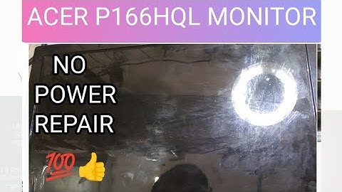 acer p166hql 15.6-inch lcd monitor repair ! Acer p166hql no power ! monitor repair in hindi #utube