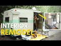 Small Vintage Trailer Renovated ON A BUDGET: Step by Step!