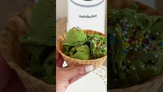 #matchaicecream homemade ice cream ft. @nutribullet 🤍🍵🎀🩰