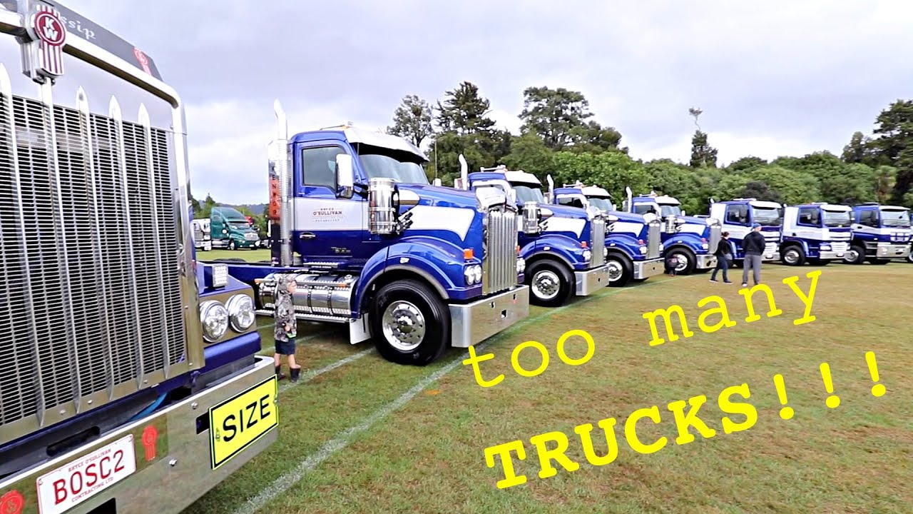 Massive Truck Convoy // Truck and Transport Show // Wellington NEW ZEALAND