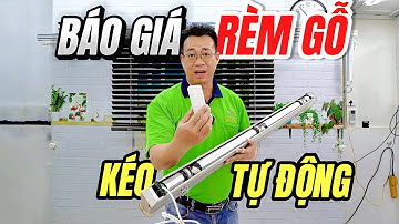 Giá rèm gỗ tự động giá bao nhiêu? - Mành sáo gỗ động cơ kéo điện thông minh | Rèm Titaco