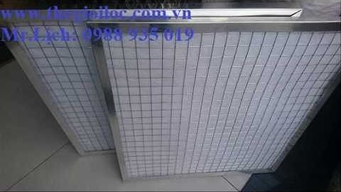 Tấm lọc bụi vật liệu nhôm chất lượng