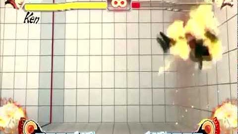 Ken SFIV 30 hit ex shoryuken training mode combo